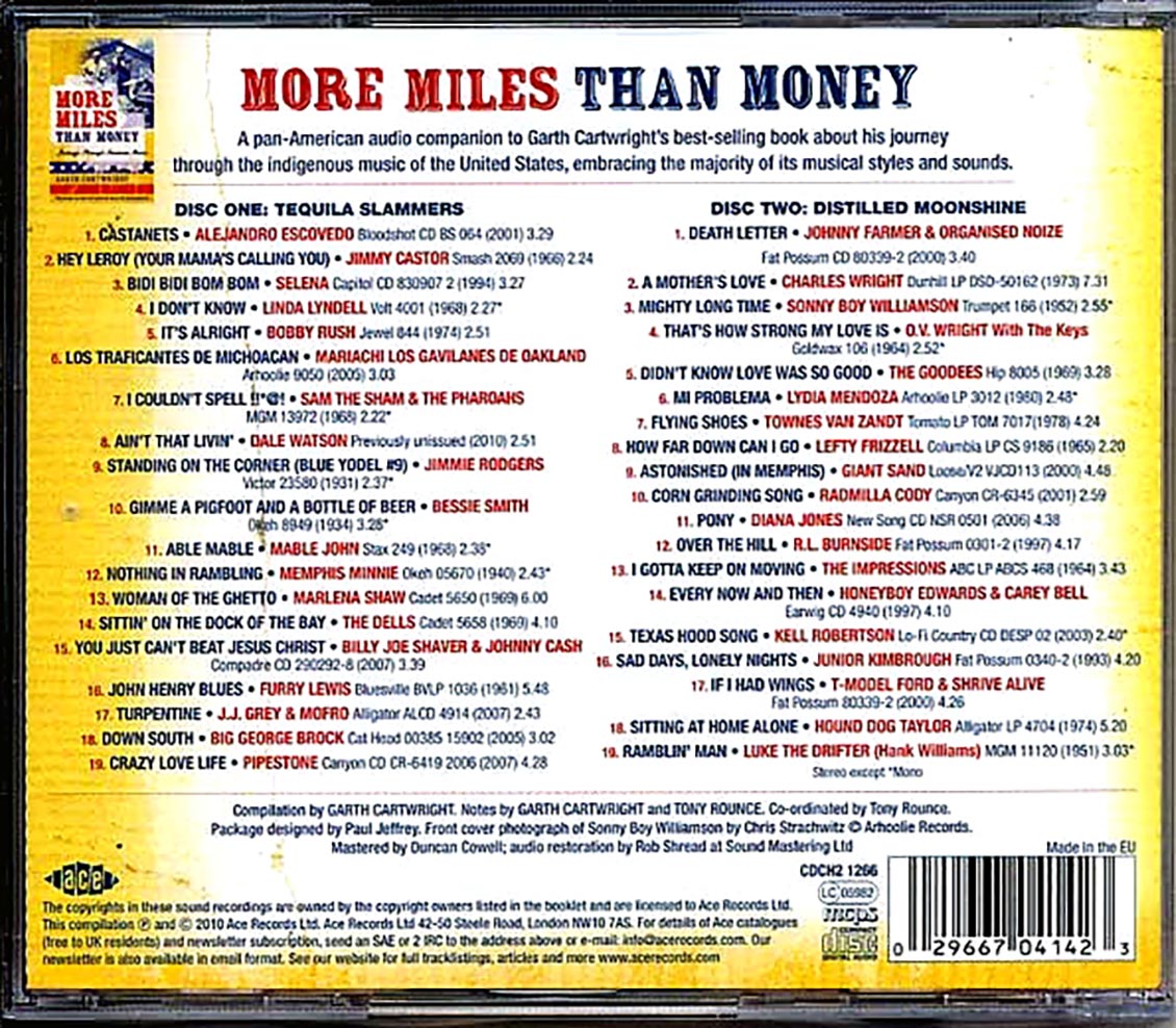 Various - More Miles Than Money: The Soundtrack To Garth Cartwright's Book (38 tracks) (2xCD)