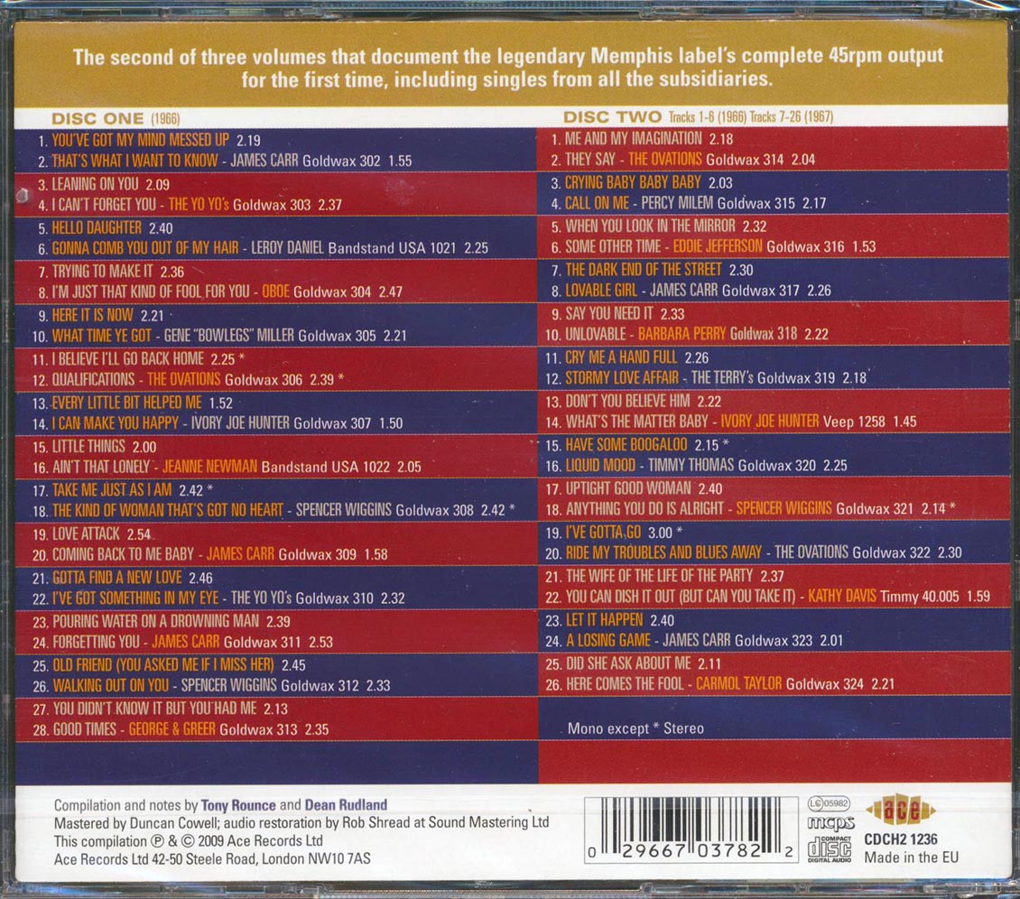 Various - The Complete Goldwax Singles Volume 2 1966-1967 (54 tracks) (2xCD)