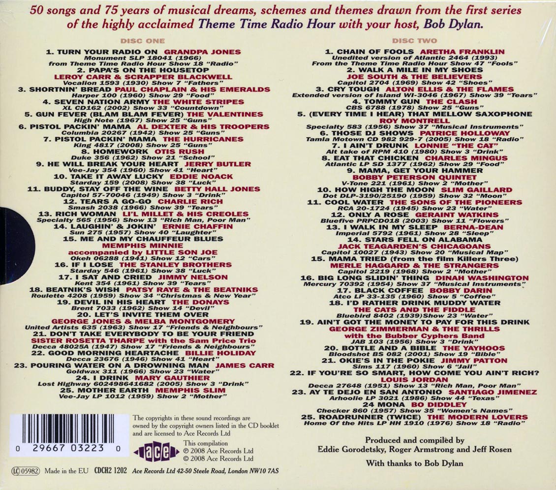 Various - Theme Time Radio Hour With Your Host Bob Dylan (50 tracks) (2xCD)