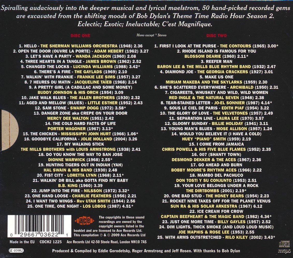 Various - Theme Time Radio Hour Season 2 With Your Host Bob Dylan (50 tracks) (2xCD)
