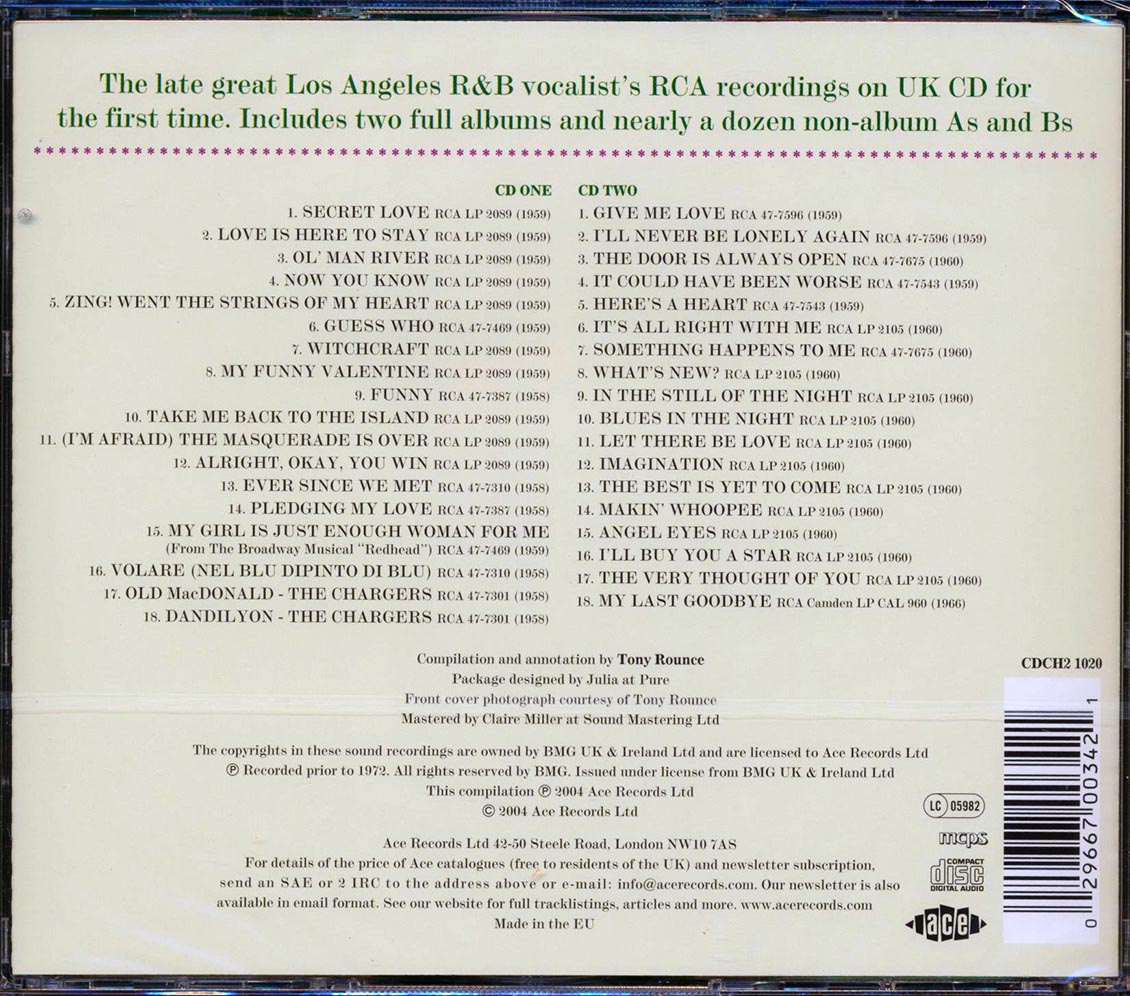 Jesse Belvin - Guess Who: The RCA Victor Recordings (36 tracks) (2xCD)