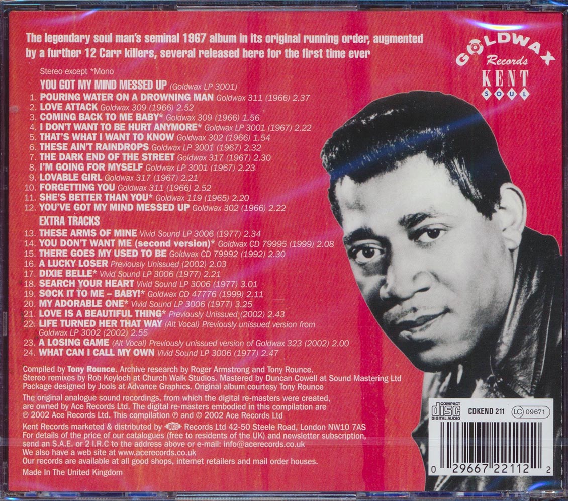 James Carr - You Got My Mind Messed Up (24 tracks)
