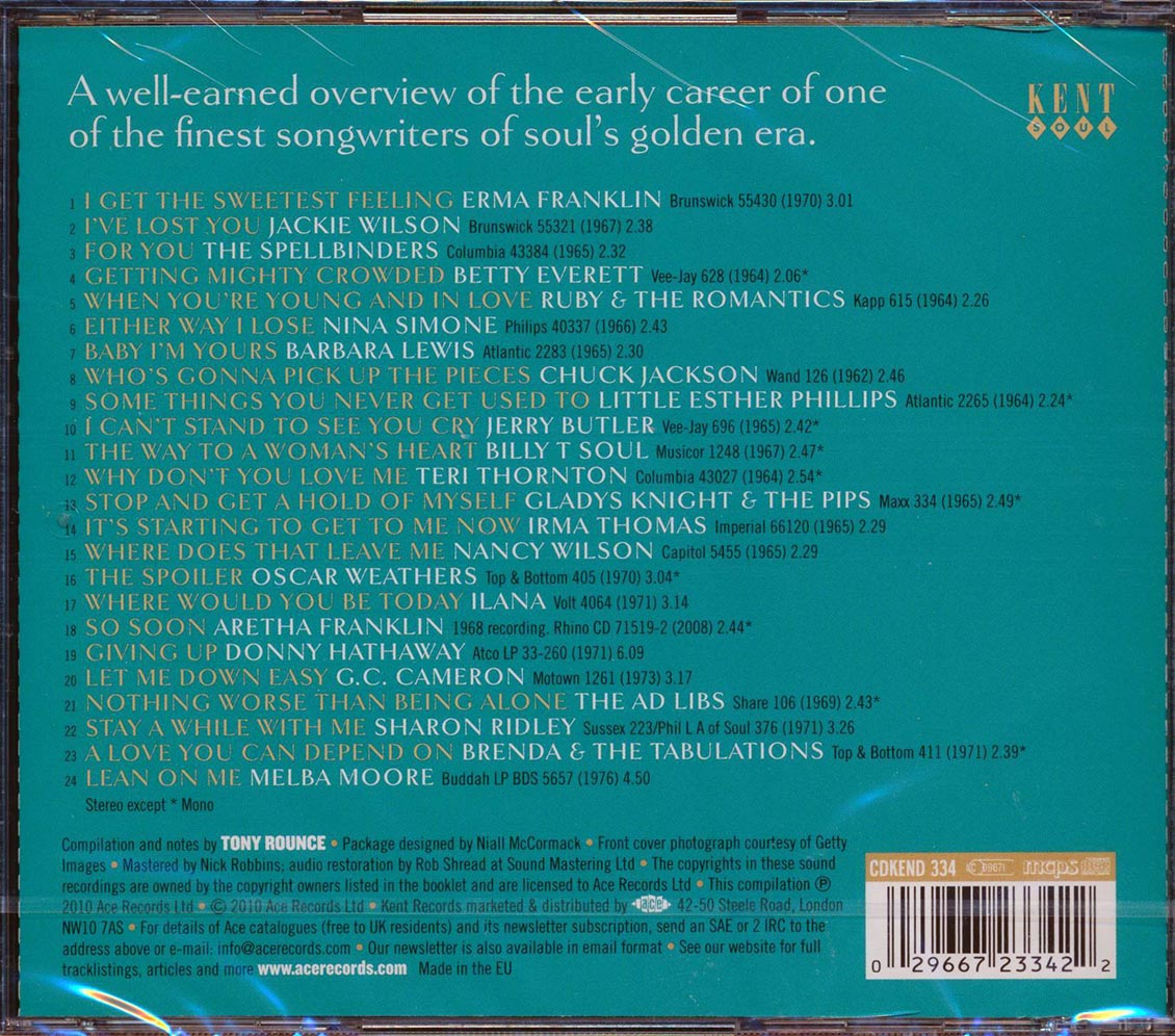 Various - A Van McCoy Soundbook 1962-1973: The Sweetest Feeling (24 tracks)
