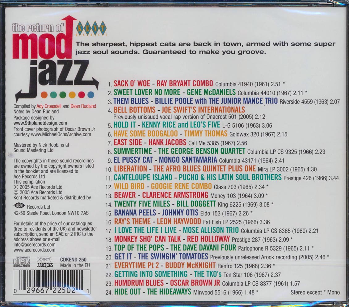 Various - The Return Of Mod Jazz (24 tracks)
