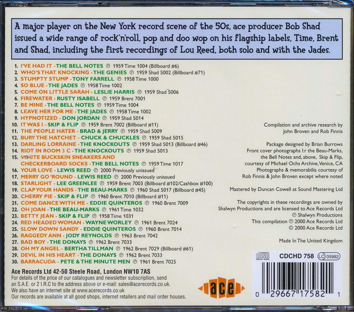Various - Rockin On Broadway: The Time, Brent, Shad Story (30 tracks)