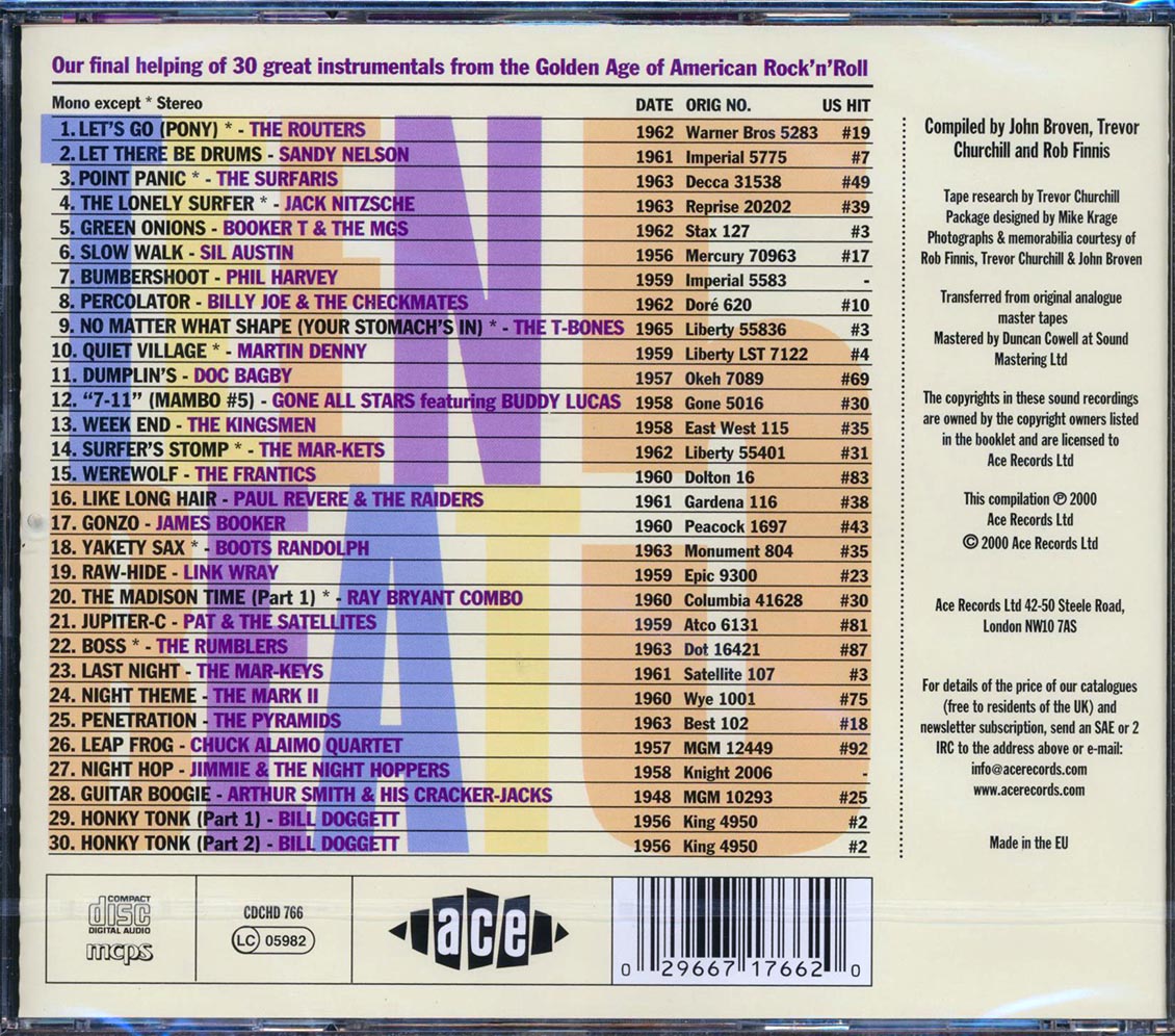 Various - Teen Beat Volume 5: Another 30 Great Rockin Instrumentals (30 tracks)