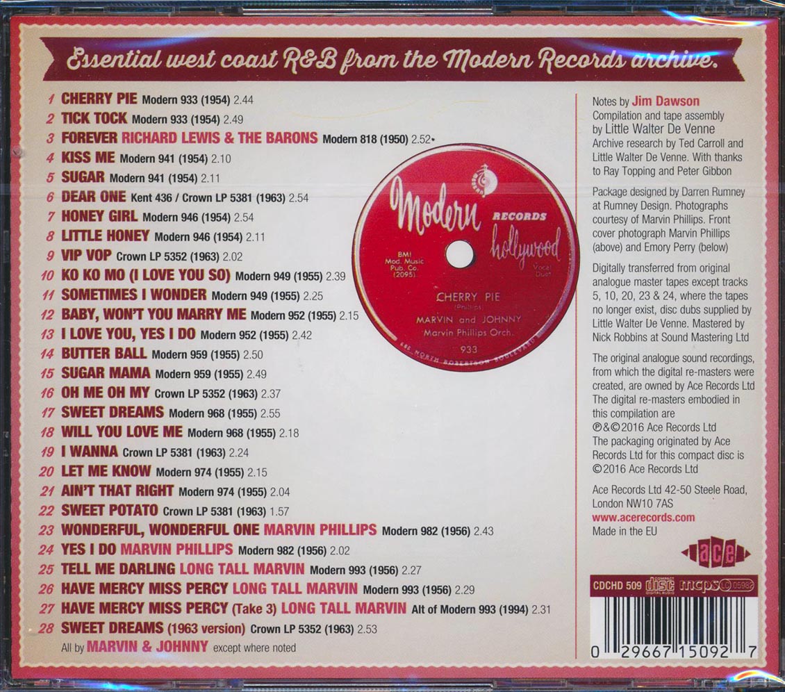 Marvin & Johnny - Cherry Pie: The Original Modern Recordings (28 tracks)