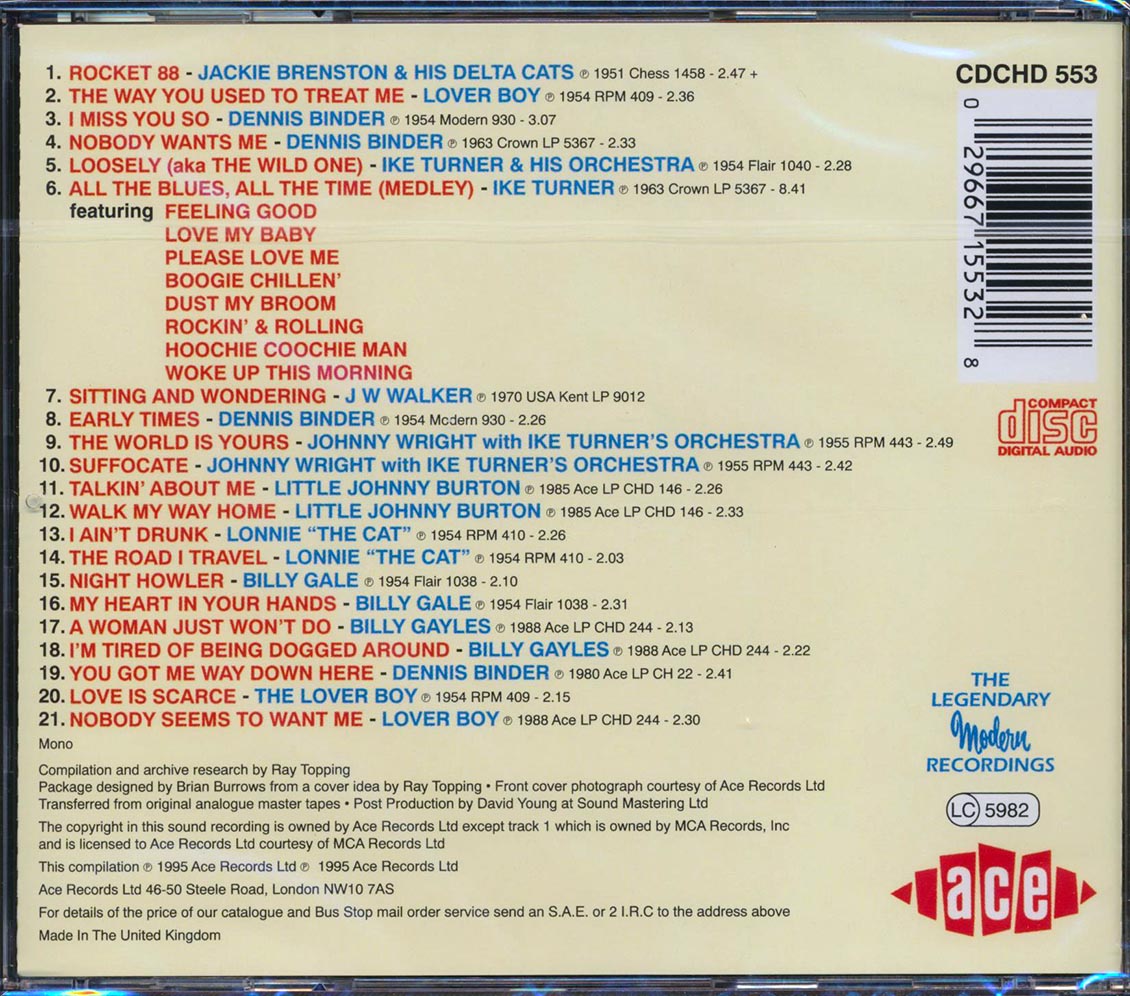 Ike Turner & His Kings Of Rhythm - Rhythm Rockin Blues (21 tracks)