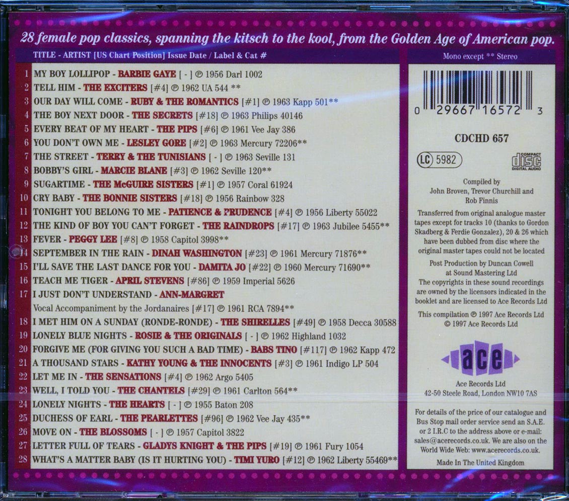 Various - Early Girls Volume 2 (28 tracks)