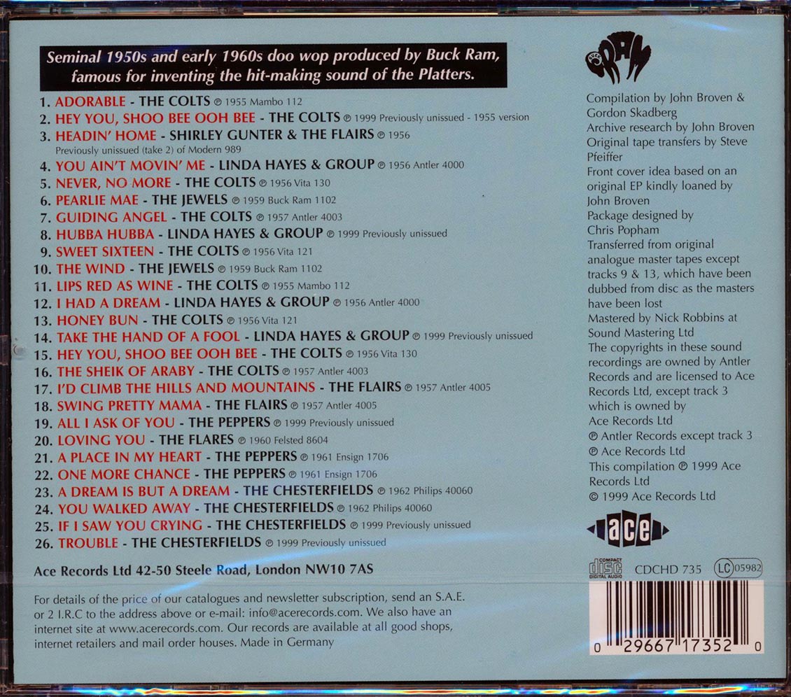 Various - Buck Ram's Doo Wop (26 tracks)