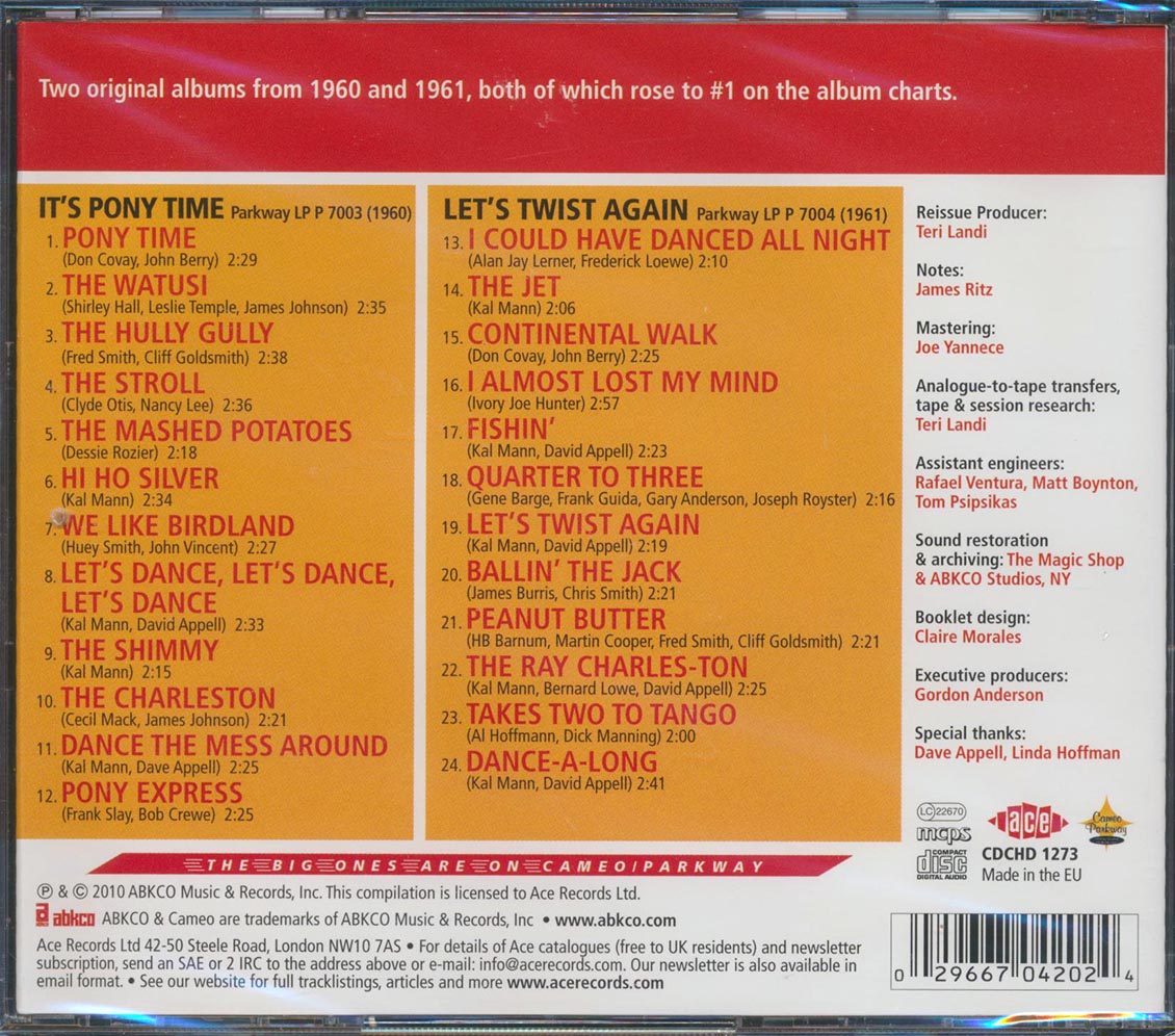 Chubby Checker - It's Pony Time + Let's Twist Again (24 tracks)