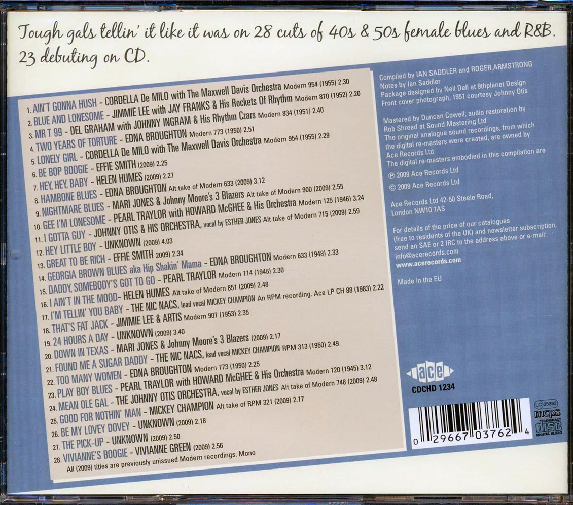Various - Blues Belles With Attitude: From The Vaults Of Modern Records Of Hollywood (28 tracks)