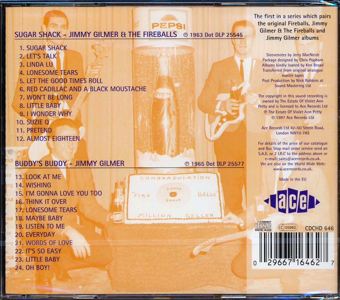 Jimmy Gilmer & The Fireballs - Sugar Shack + Buddy's Buddy (24 tracks)