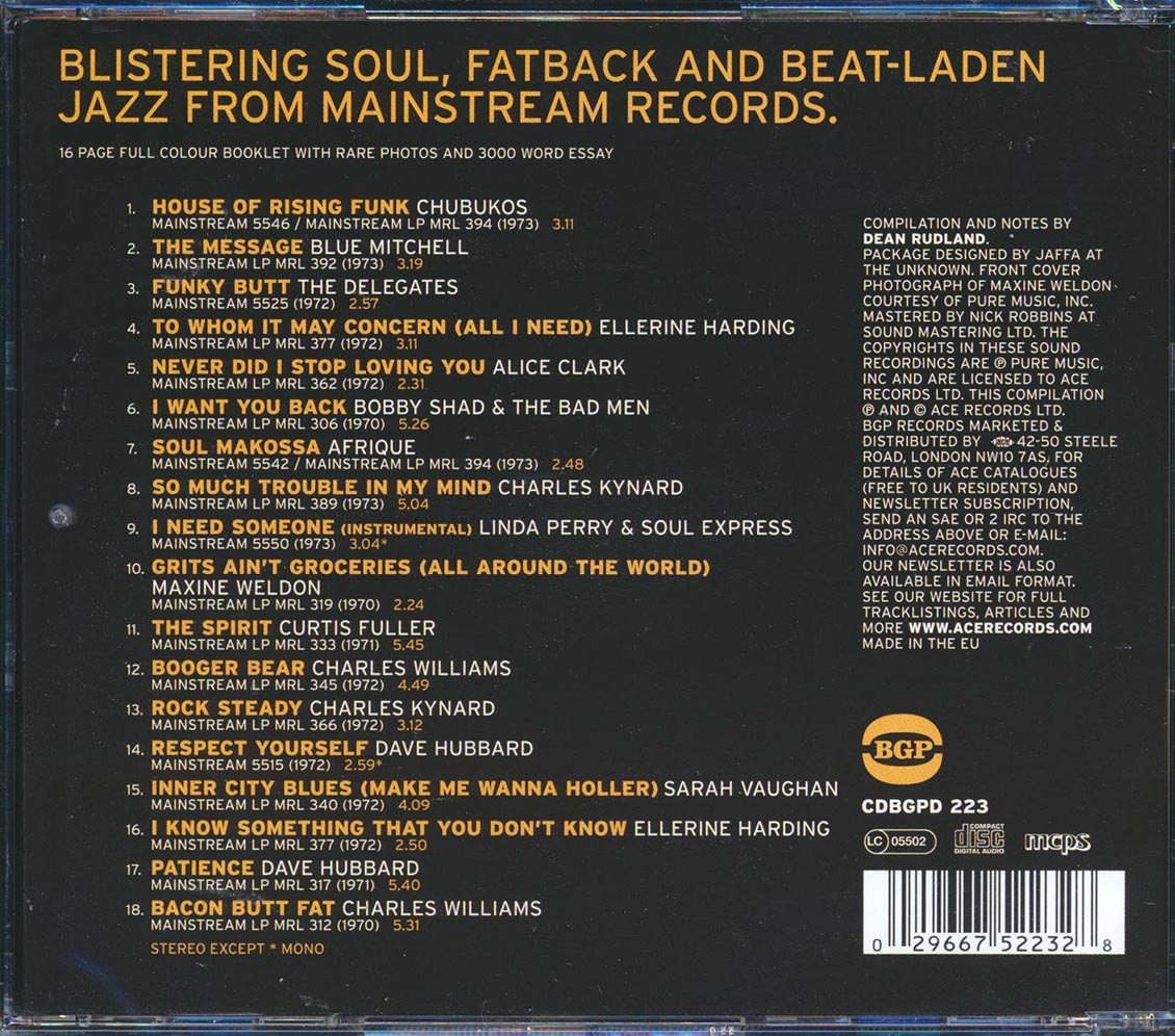 Various - The Message: Soul, Funk And Jazzy Grooves From Mainstream Records