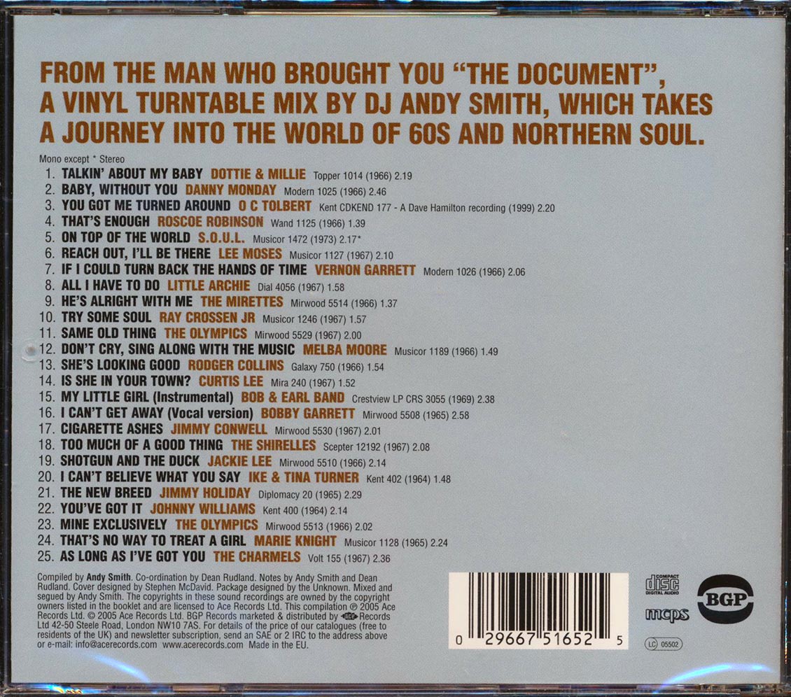 Various - Andy Smith's Northern Soul (25 tracks)