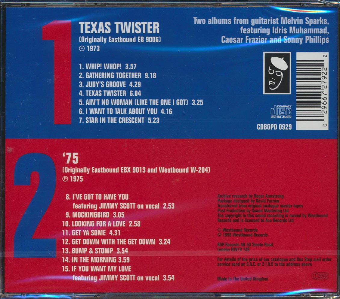 Melvin Sparks - Texas Twister + 75