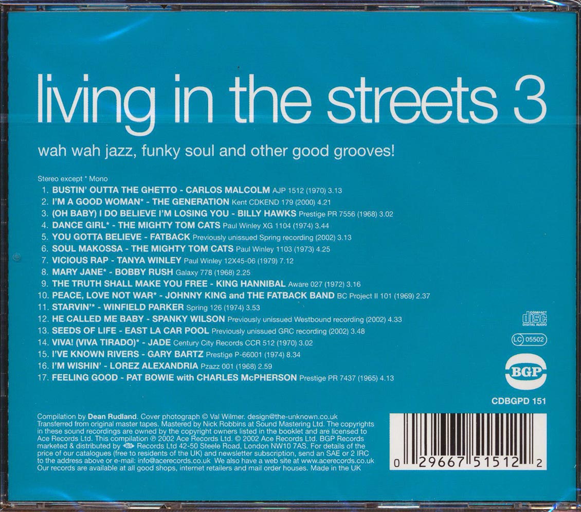 Various - Living In The Streets 3: Busting Out Of The Ghetto (Wah Wah Jazz, Funky Soul And Other Good Grooves)