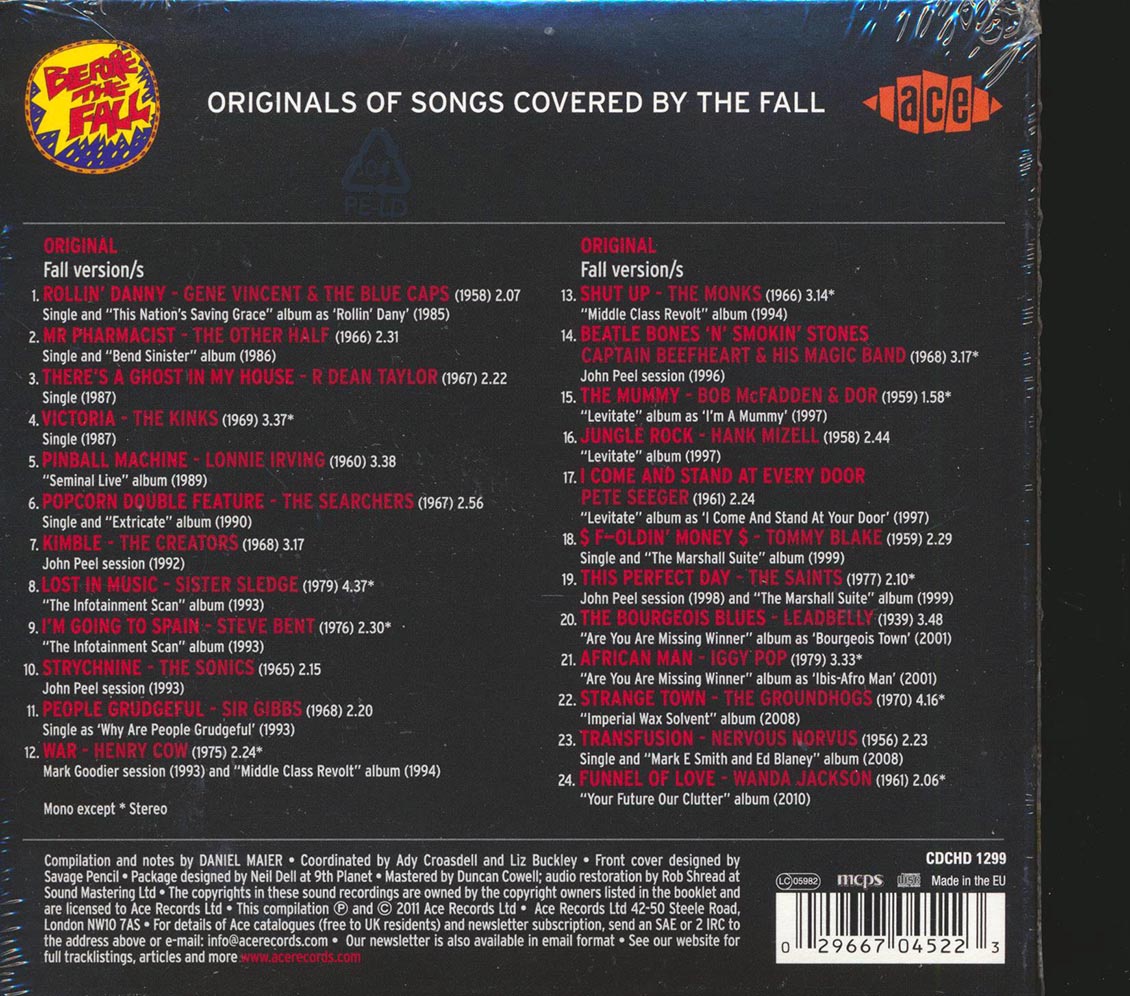 Various - Before The Fall: Originals Of Signs Covered By The Fall (24 tracks)