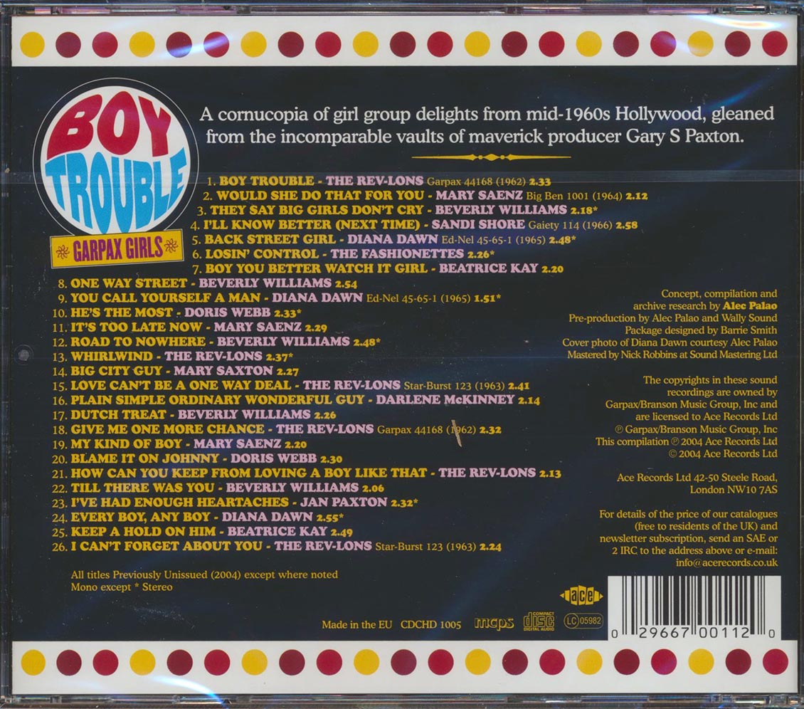 Various - Boy Trouble: Garpax Girls (26 tracks)