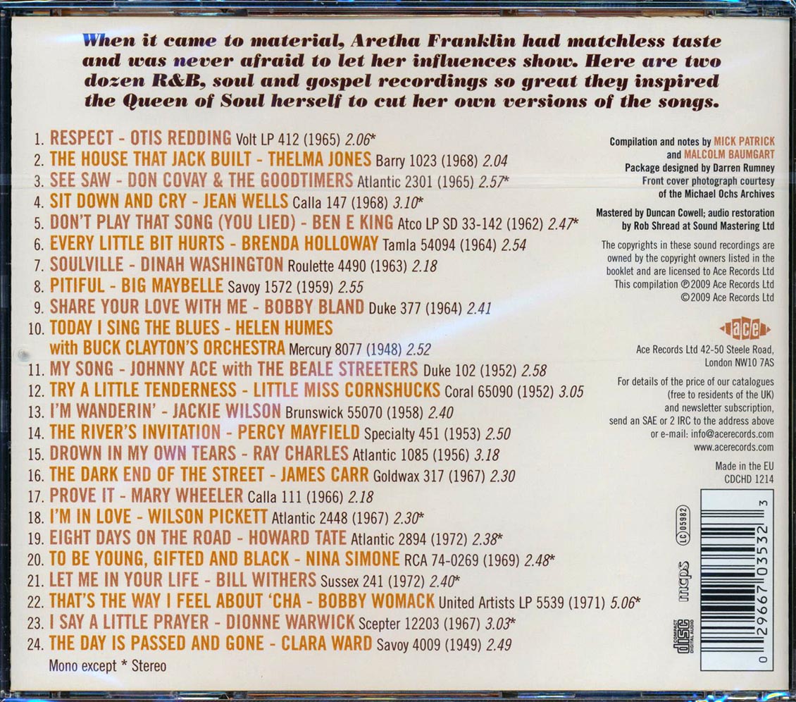Various - Respect: Aretha's Influences And Inspiration (24 tracks)