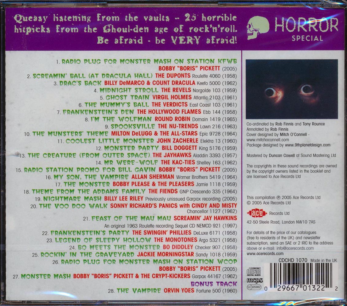 Various - These Ghoulish Things: Horror Hits For Halloween (28 tracks)