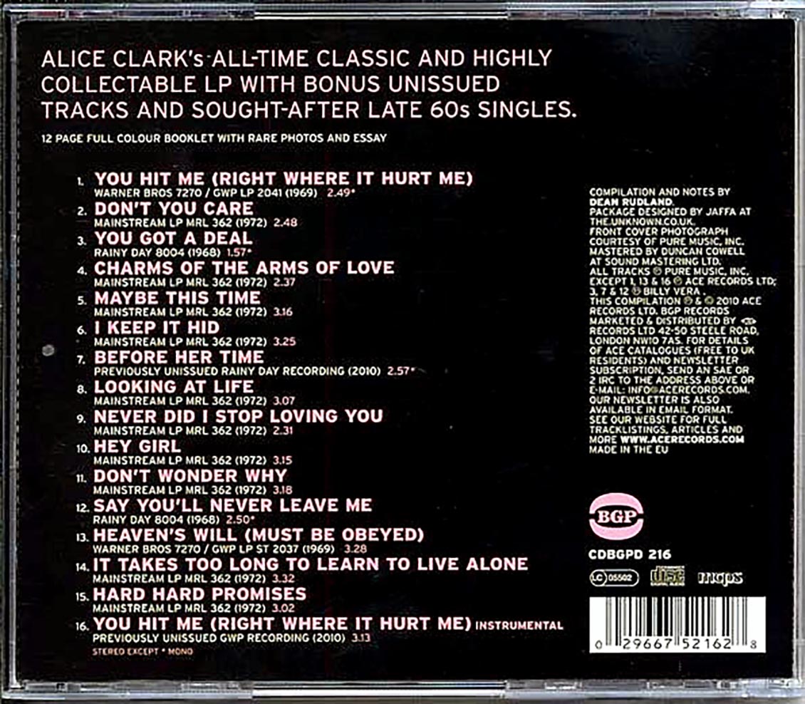 Alice Clark - The Complete Studio Recordings 1968-1972