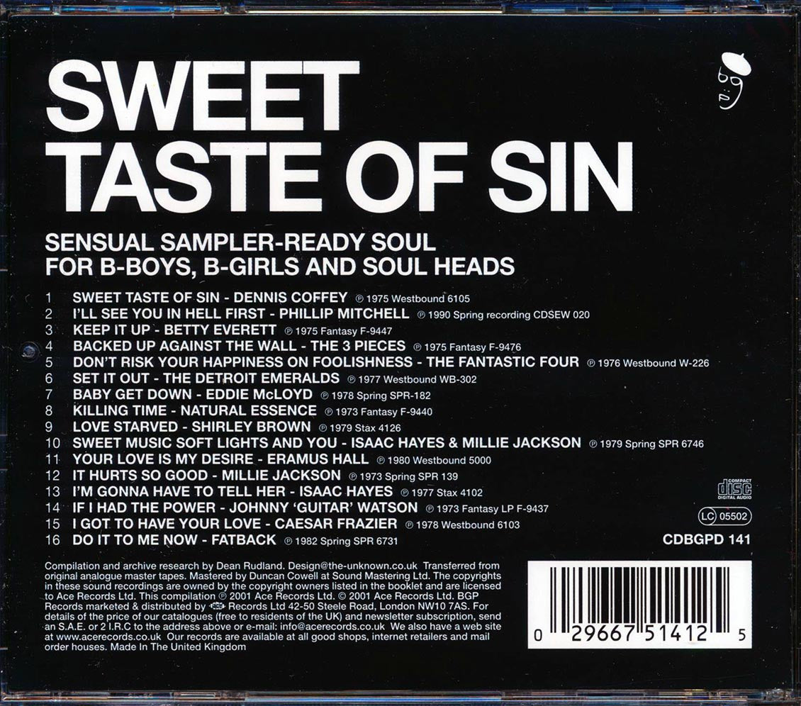 Various - Sweet Taste Of Sin: Sensual Breakbeat Soul