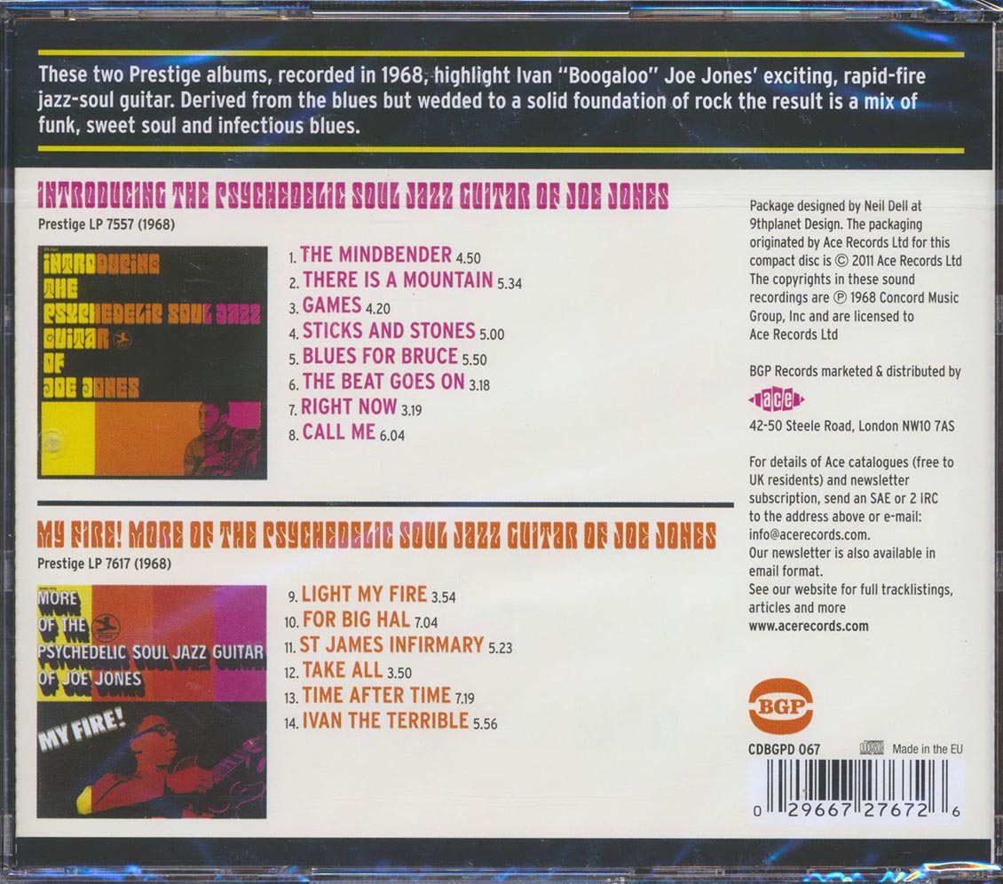 Boogaloo Joe Jones - Introducing The Psychedelic Soul Jazz Guitar Of Joe Jones + More Of The Psychedelic Soul Jazz Guitar Of Joe Jones