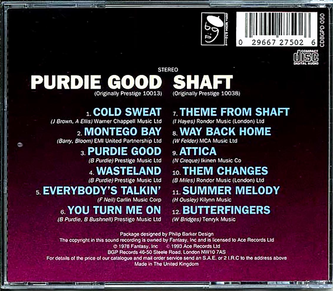 Bernard Purdie - Purdie Good + Shaft
