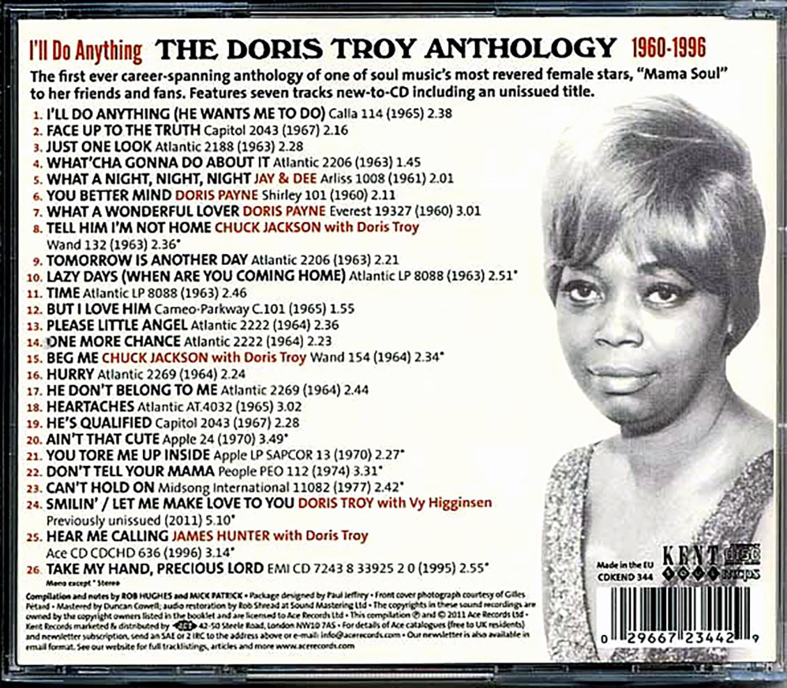 Doris Troy - I'll Do Anything: The Doris Troy Anthology 1960-1996 (26 tracks)