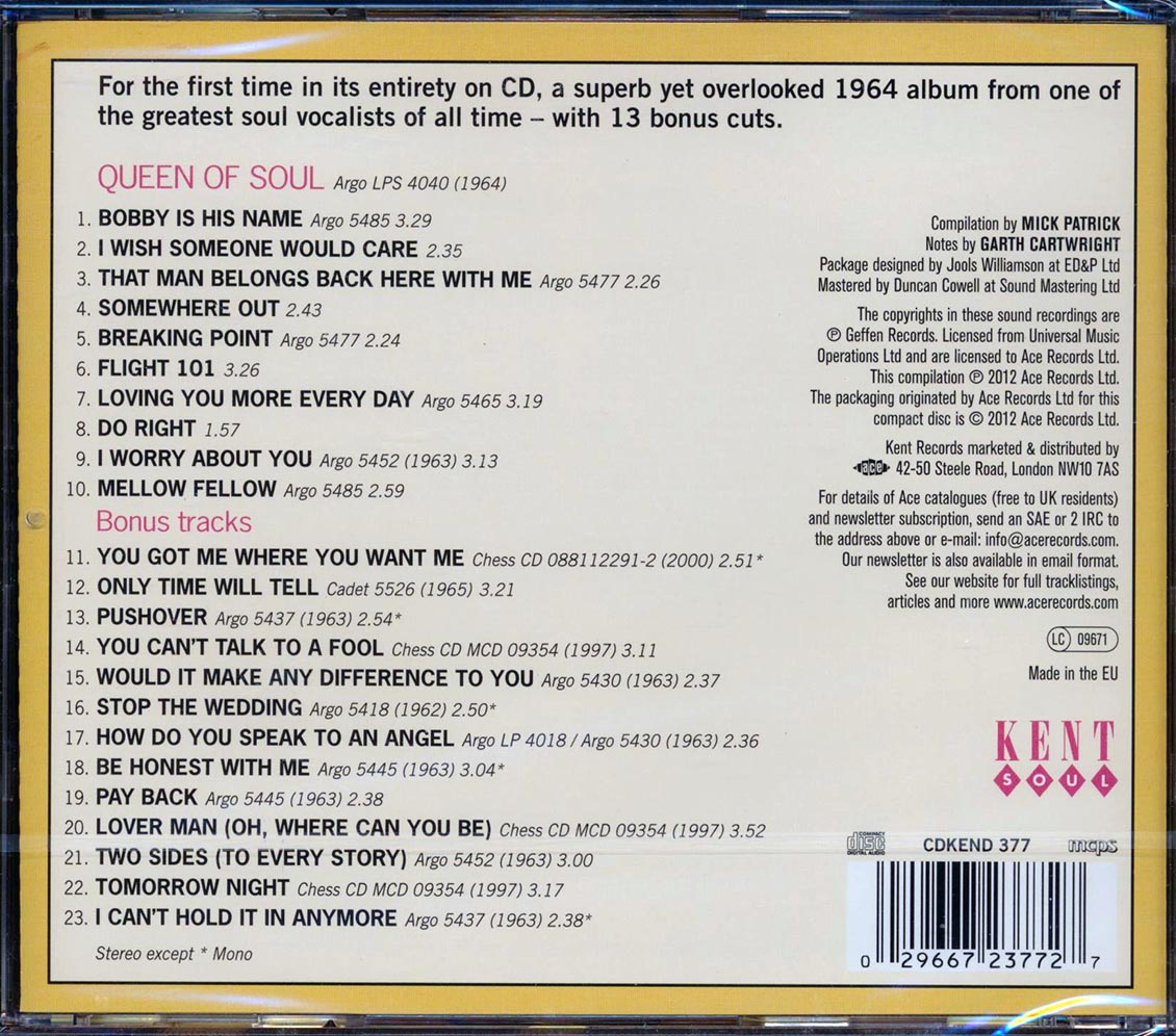 Etta James - Queen Of Soul With Bonus Tracks (23 tracks)