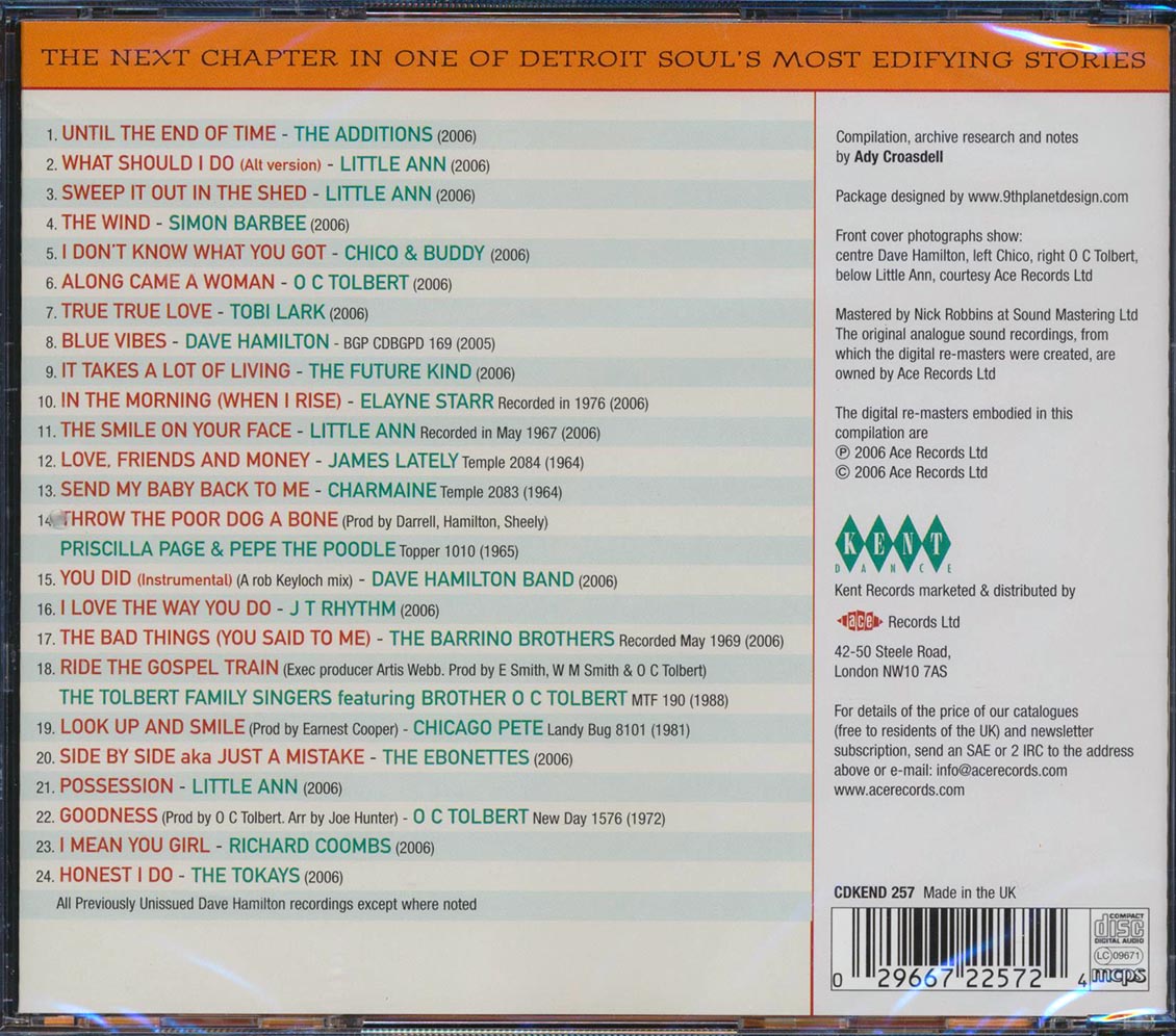Various - Dave Hamilton's Detroit Dancers Volume 3: The Soul Providers (24 tracks)