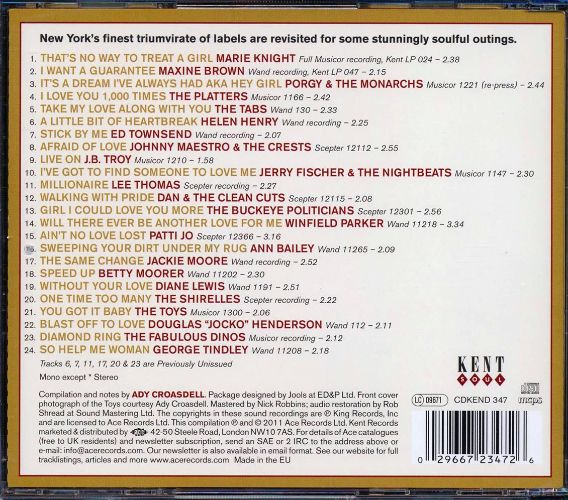Various - Manhattan Soul: Scepter, Wand & Musicor (24 tracks)