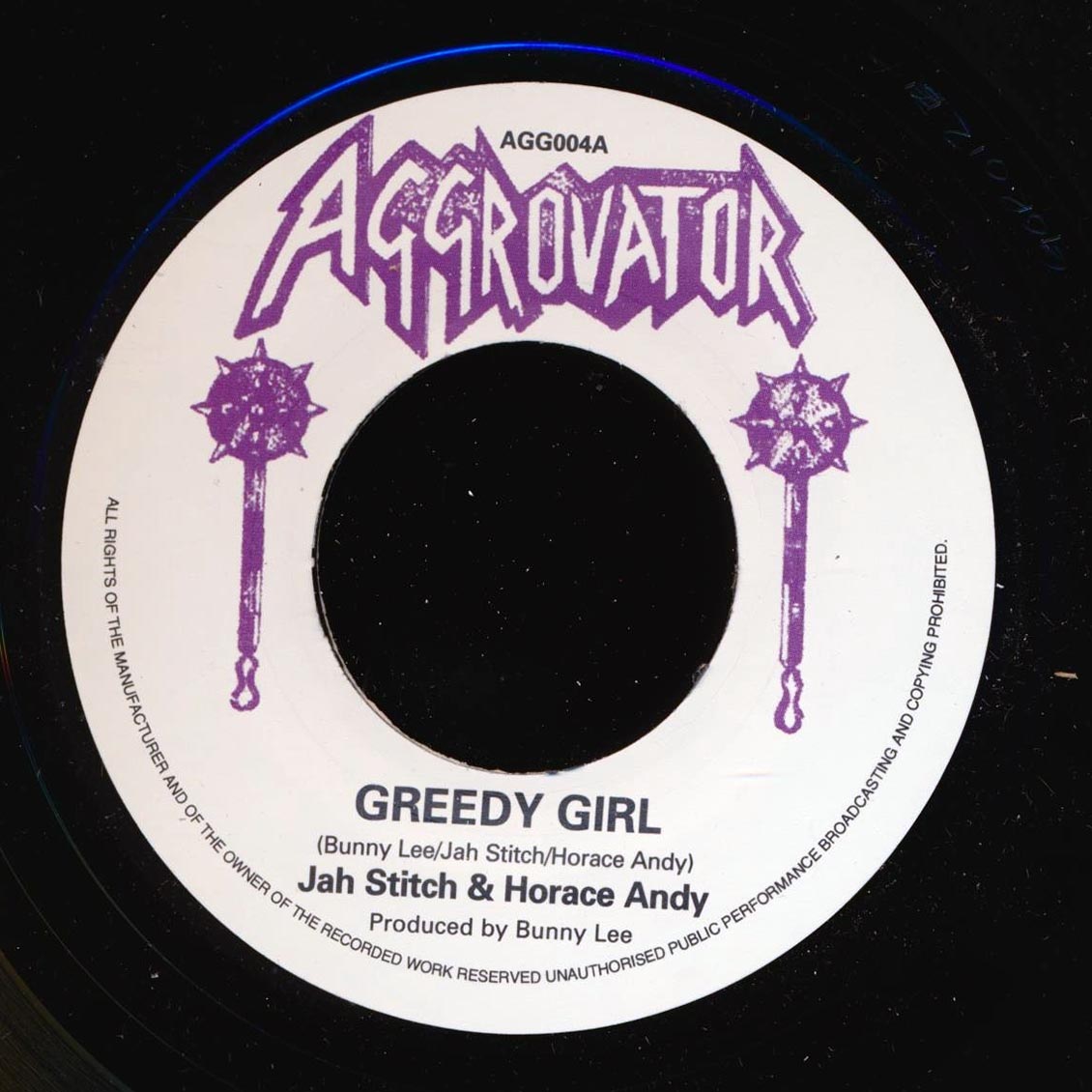 Jah Stitch, Horace Andy - Greedy Girl  /  The Aggrovators - Greedy Dub