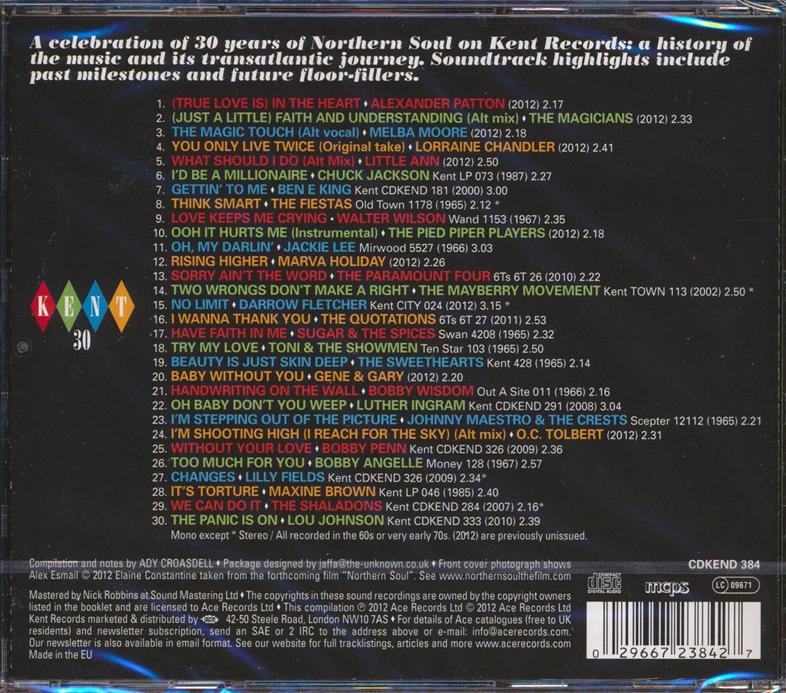 Various - Kent 30: Best Of Kent Northern 1982-2012 (30 tracks)