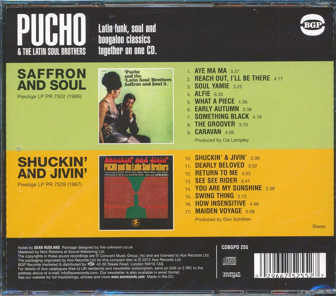 Pucho & The Latin Soul Brothers - Saffron And Soul + Shuckin And Jivin