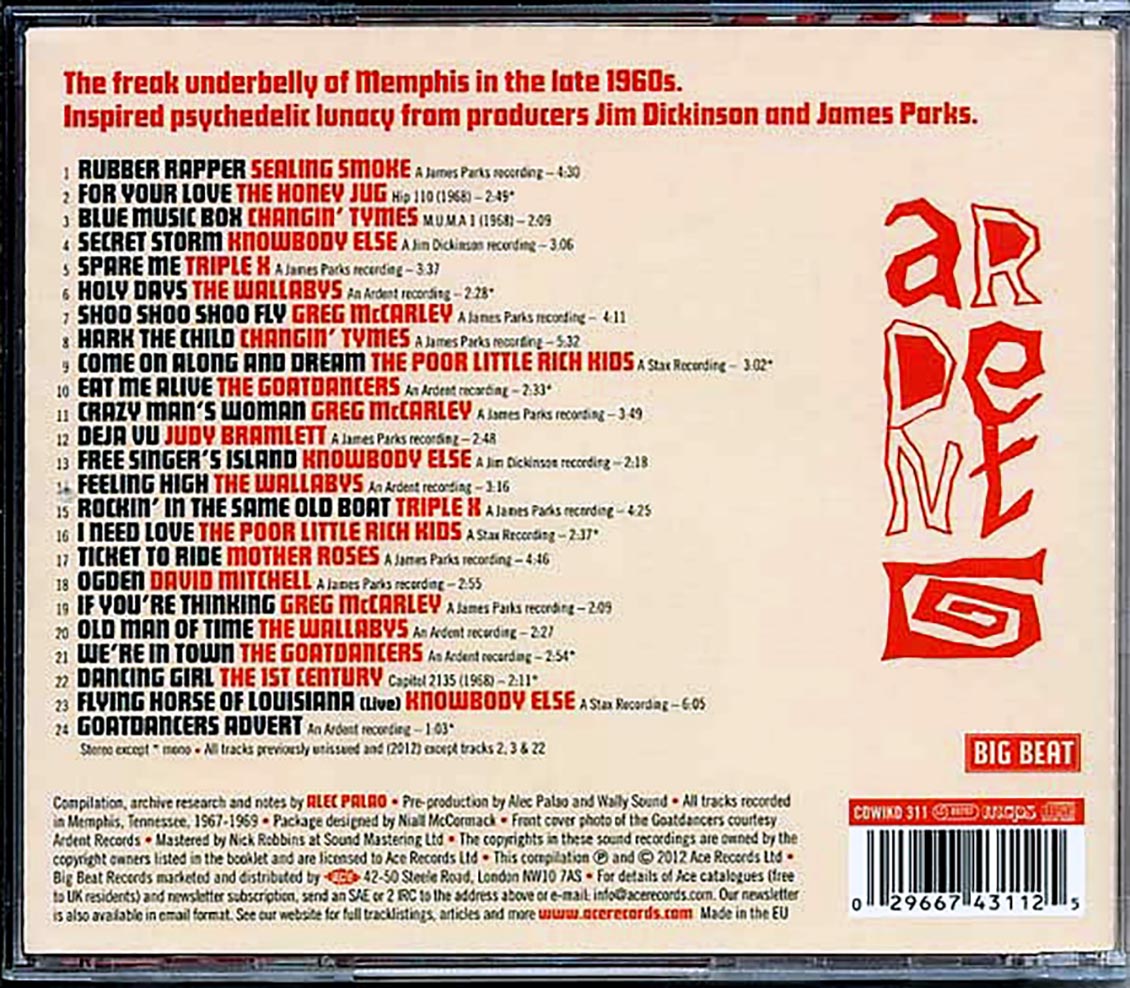 Various - Feeling High: The Psychedelic Sound Of Memphis (24 tracks)