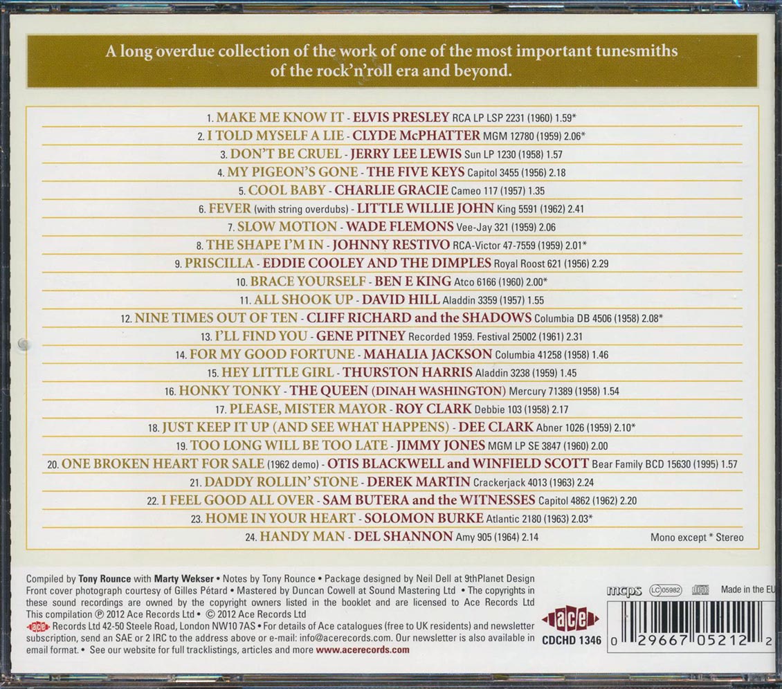 Otis Blackwell - Handy Man: The Otis Blackwell Songbook (24 tracks)