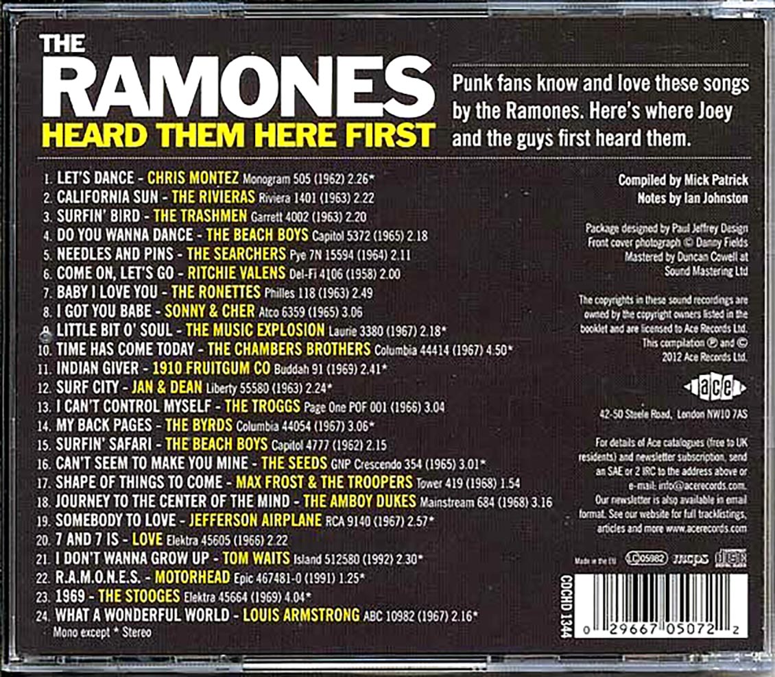 The Ramones - Heard Them Here First (24 tracks)