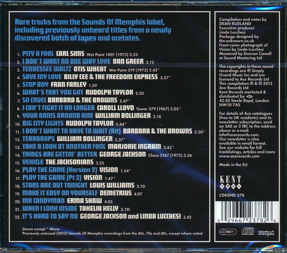 Various - Lost Soul Gems: From Sounds Of Memphis (22 tracks)