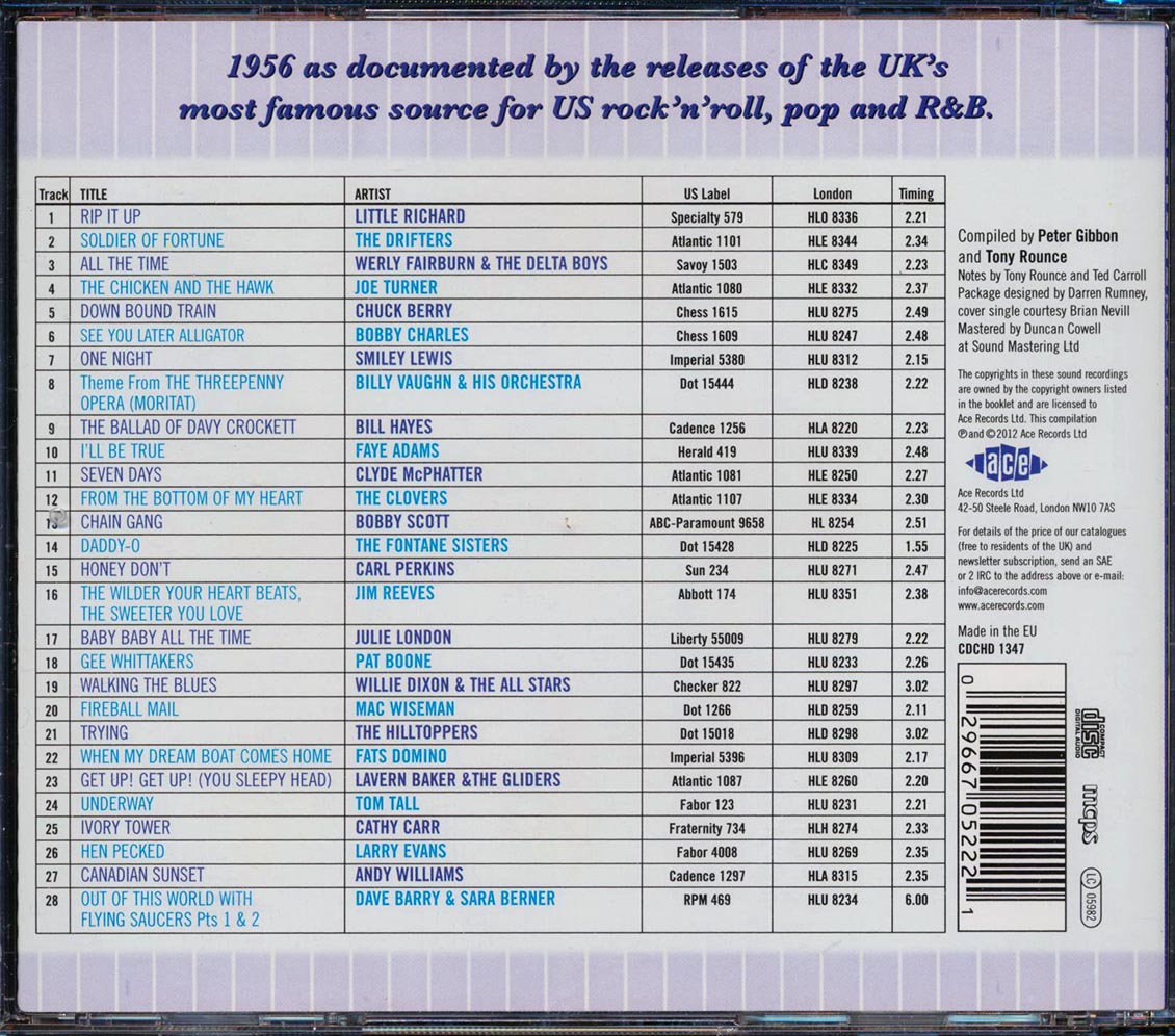 Various - The London American Label Year By Year: 1956 (28 tracks)