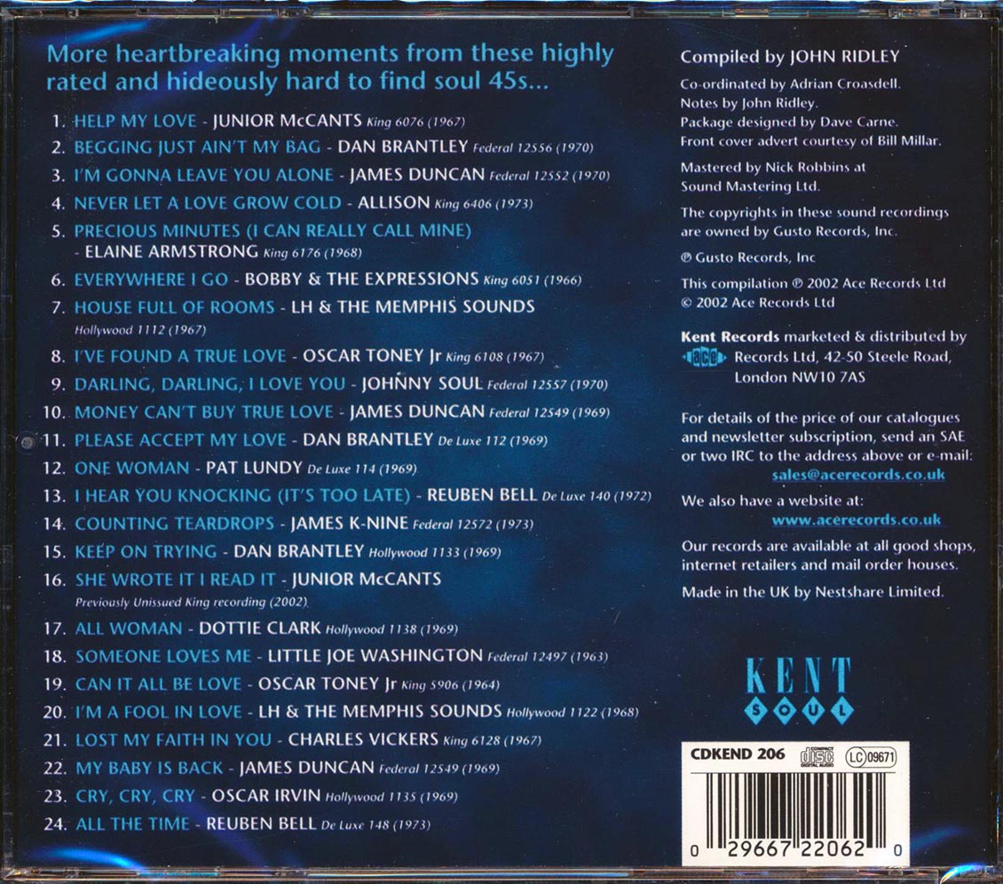 Various - King's Serious Soul Volume 2: Counting Teardrops (24 tracks)