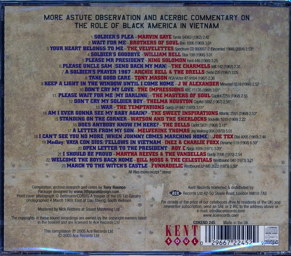 Various - Does Anybody Know I'm Here?: Vietnam Through The Eyes Of Black America 1962-1972 (23 tracks)