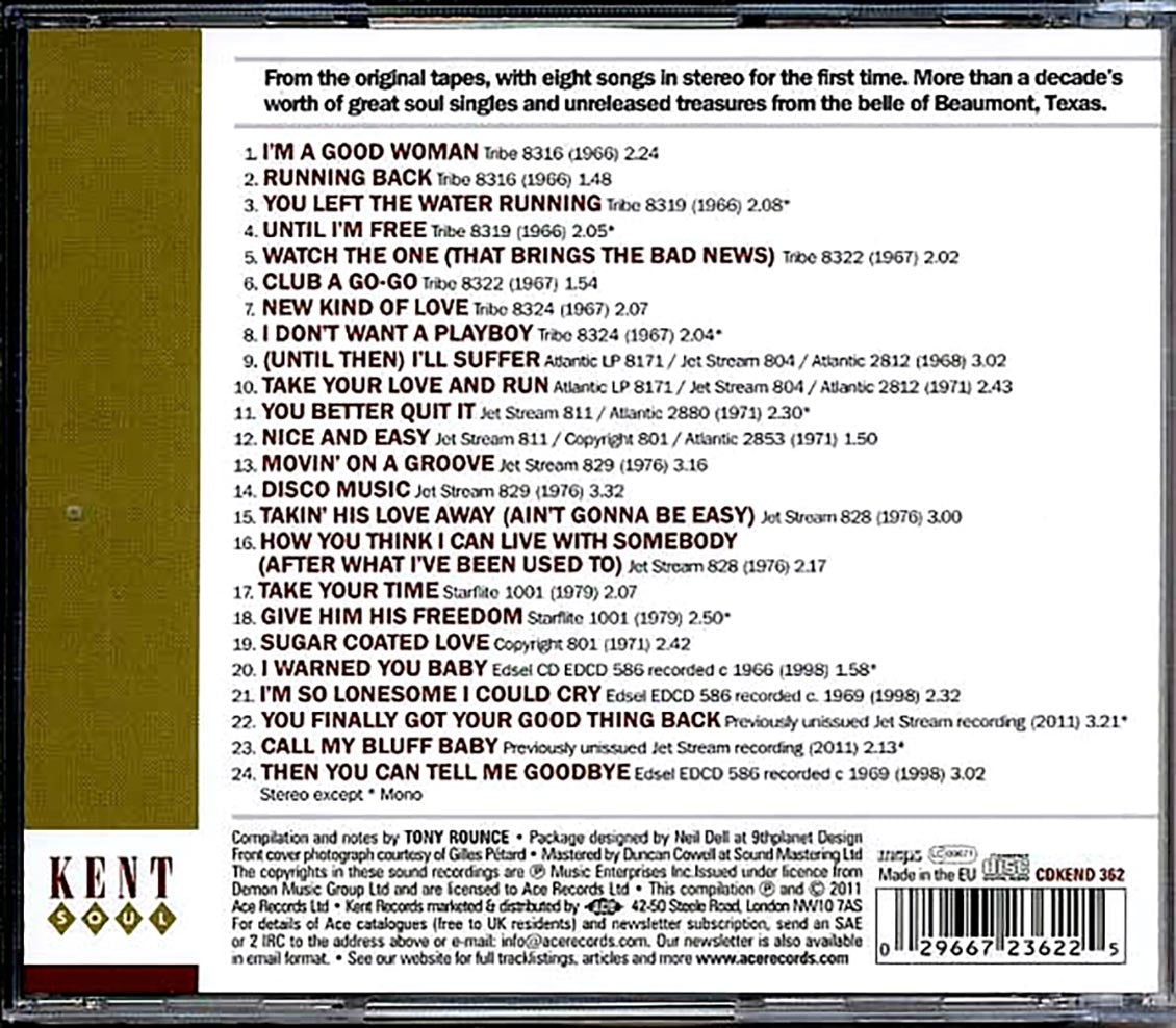 Barbara Lynn - A Good Woman: The Complete Teibe & Jet Stream Singles 1966-1979 (24 tracks)