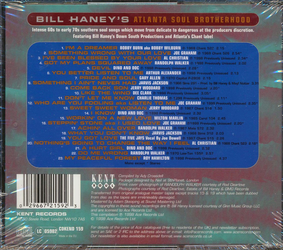 Various - Bill Haney's Atlanta Soul Brotherhood (23 tracks)