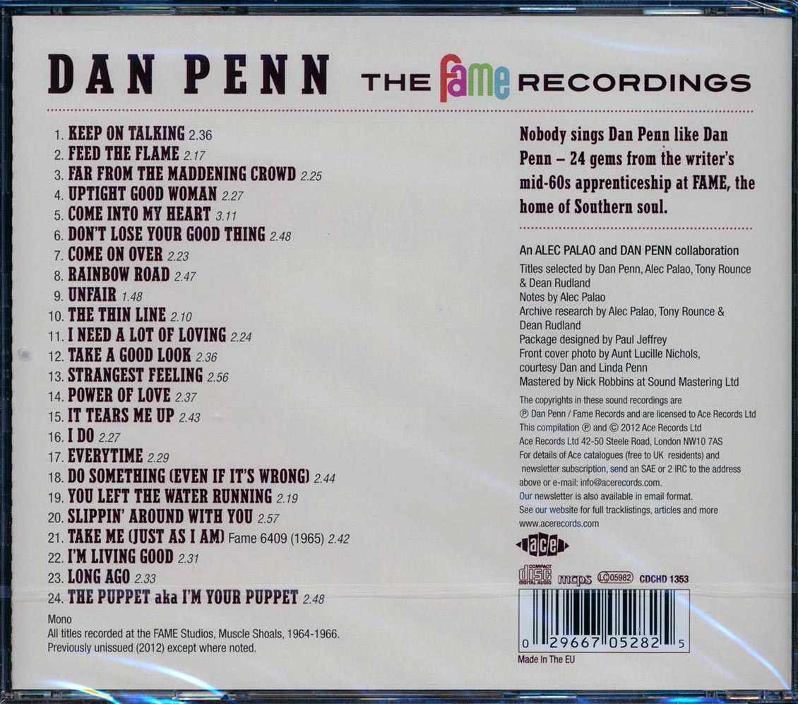 Dan Penn - The Fame Recordings (24 tracks)
