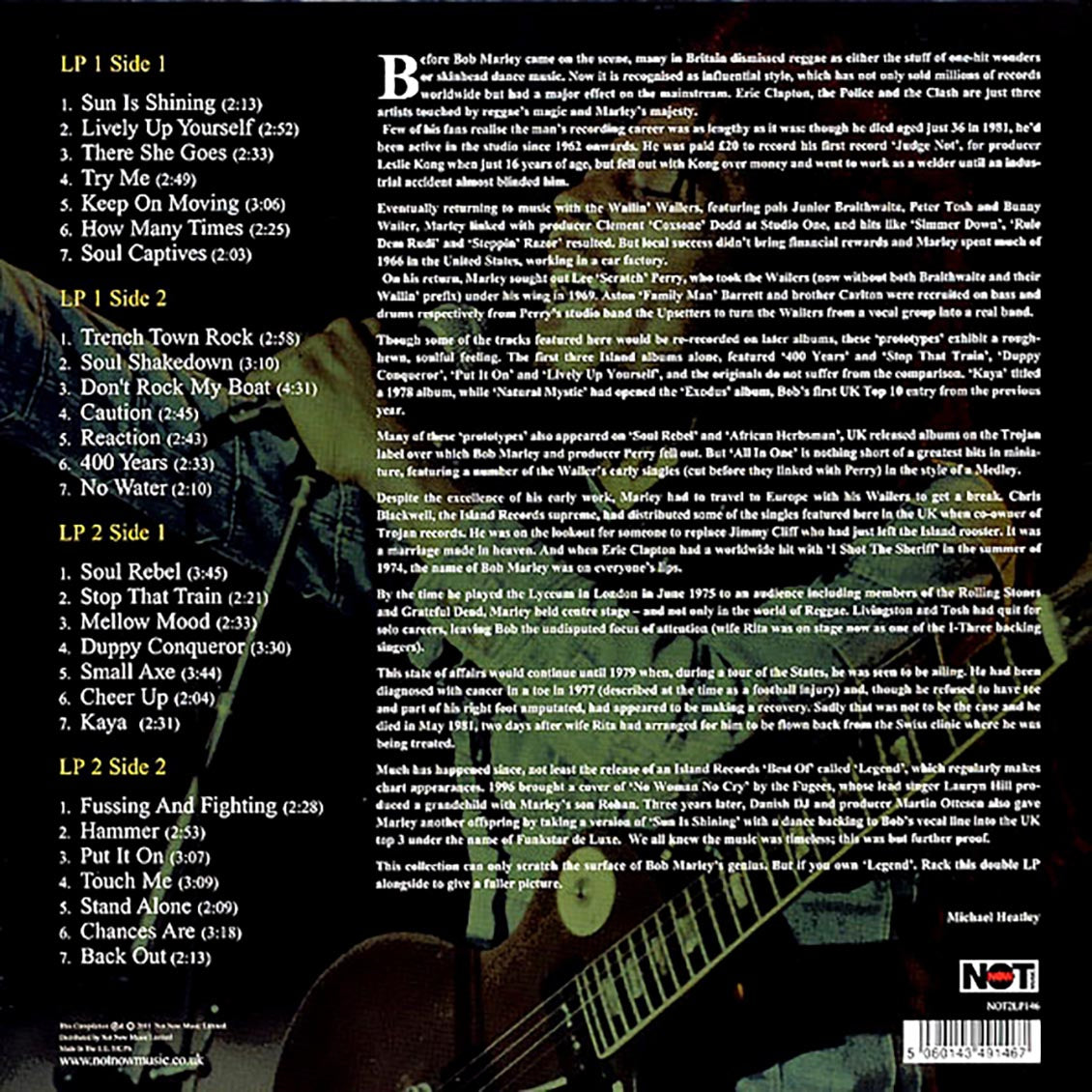 Bob Marley - A Legend: Reggae Classics (2xLP) (180g) (colored vinyl)