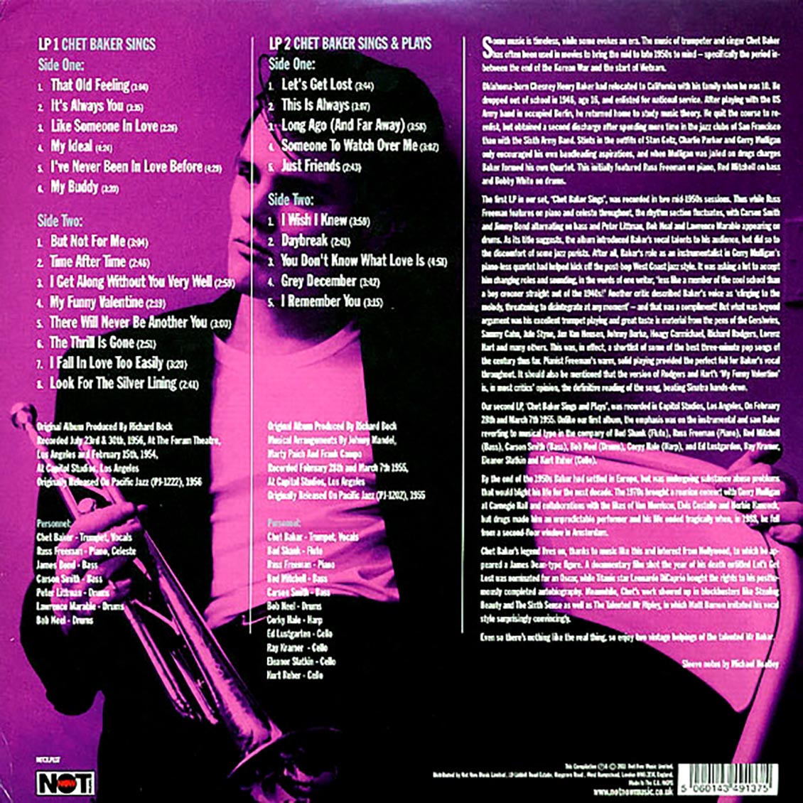 Chet Baker - Sings & Plays (2xLP) (180g)