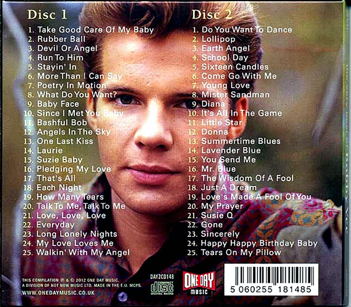Bobby Vee - The Very Best Of Bobby Vee (50 tracks) (2xCD) (deluxe 3-fold digipak)