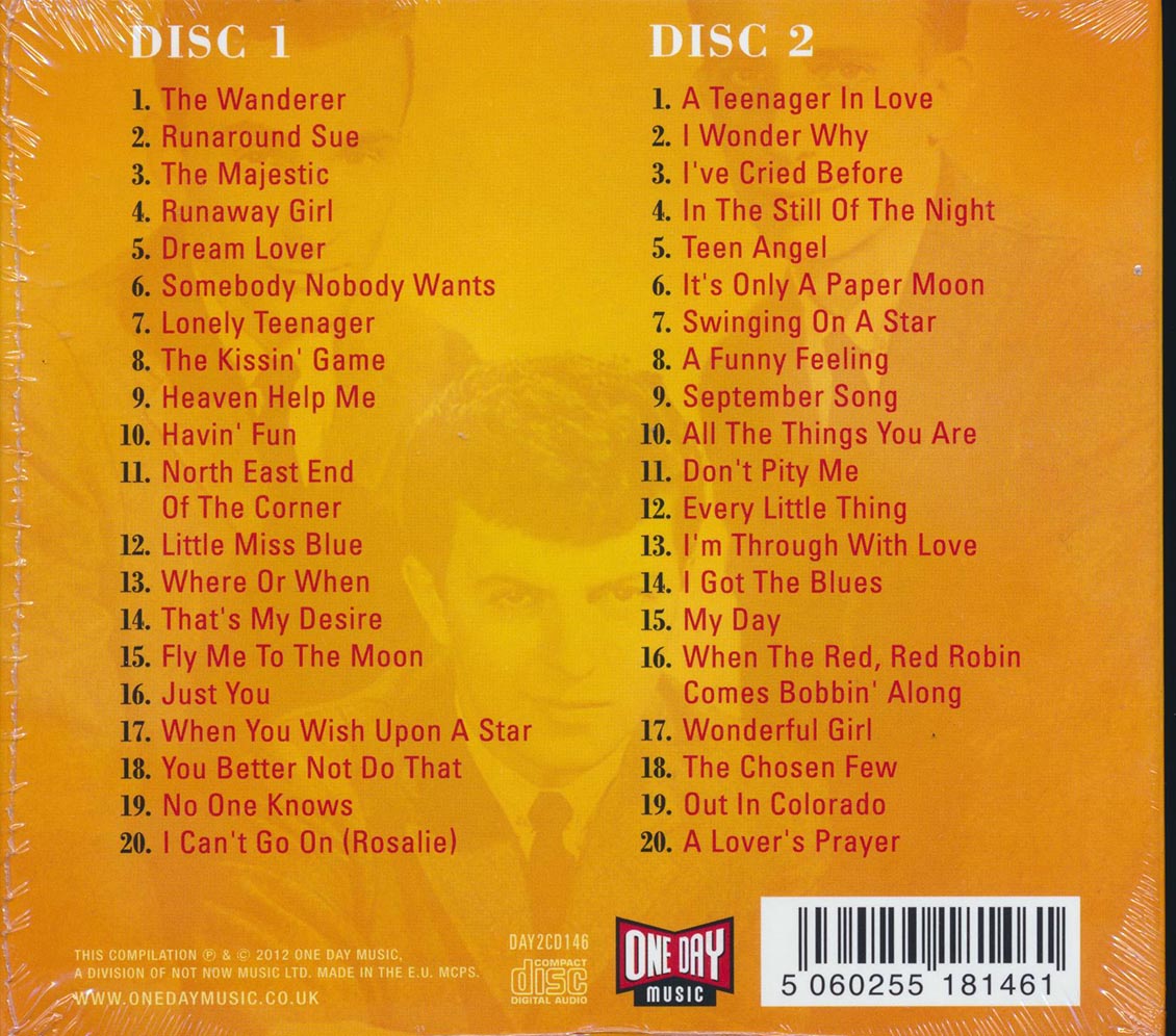 Dion & The Belmonts - The Very Best Of Dion & The Belmonts (40 tracks) (2xCD) (deluxe 3-fold digipak)